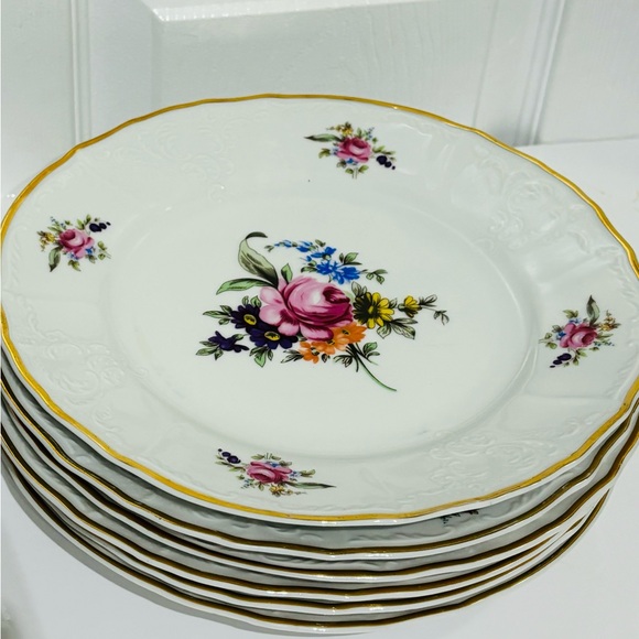 Vintage Bernadotte  Czechoslovakia Fine Porcelain  ‘SONATA’ Plates & Bowls - Picture 5 of 9